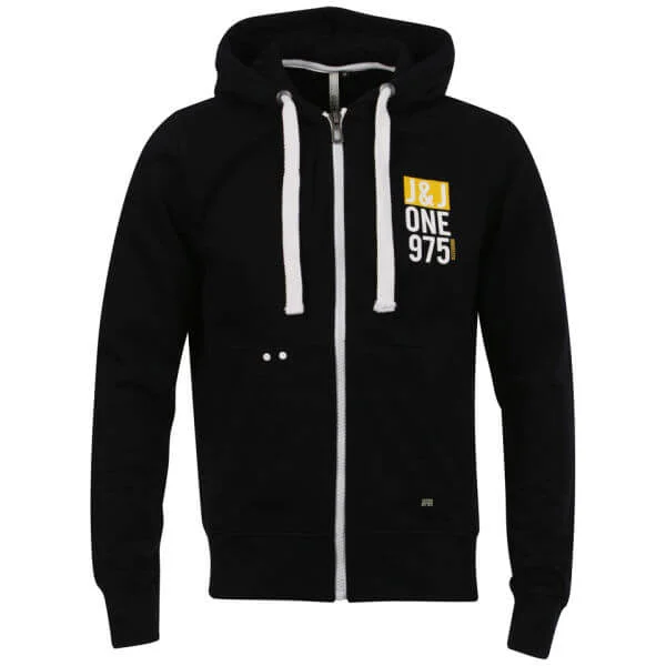Jack & Jones Men's Eco Anton Sweat - Black Navy - S - Black / Navy Bild 1