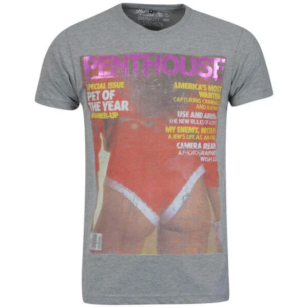 Jack & Jones Men's Penthouse T-shirt - Grey - S - Grau Bild 1