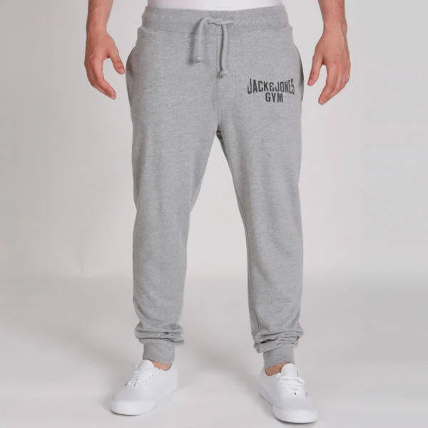 Jack & Jones Men's Vintage Gym Sweatpants - Grey Marl - S - Grau meliert Bild 1