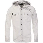 Brave Soul Men's Division Hooded Shirt - White - S - Weiß Bild 1