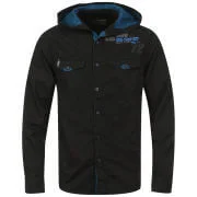 Brave Soul Men's Division Hooded Shirt - Black - S - Schwarz Bild 1