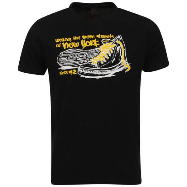 FUBU Men's Sneaker T-shirt - Black - S - Schwarz Bild 1