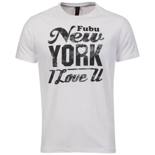 FUBU Men's New York T-shirt - White - S - Weiß Bild 1