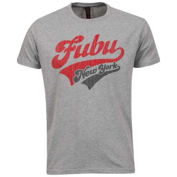 FUBU Men's Vintage New York T-shirt - Grey - S - Grau Bild 1