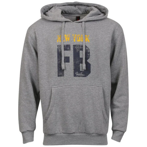 FUBU Men's New York FB Hoody - Grey - S - Grau Bild 1