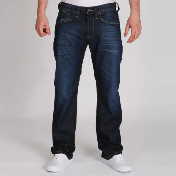Pepe Men's Kingston Straight Leg Jeans - Dark Ocean Blue Wash - 30S - Dark Ocean Blue Wash Bild 1