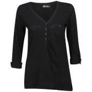 Brave Soul Women's Laila Button Top - Black - S - Schwarz Bild 1