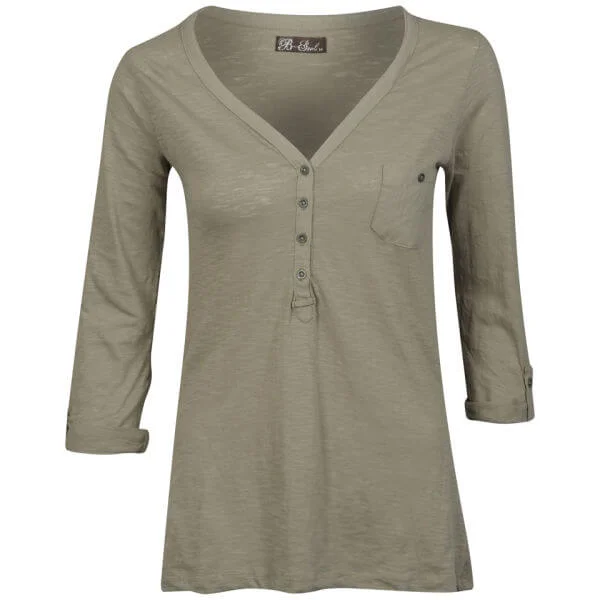 Brave Soul Women's Laila Button Top - Taupe - S - Taupe Bild 1
