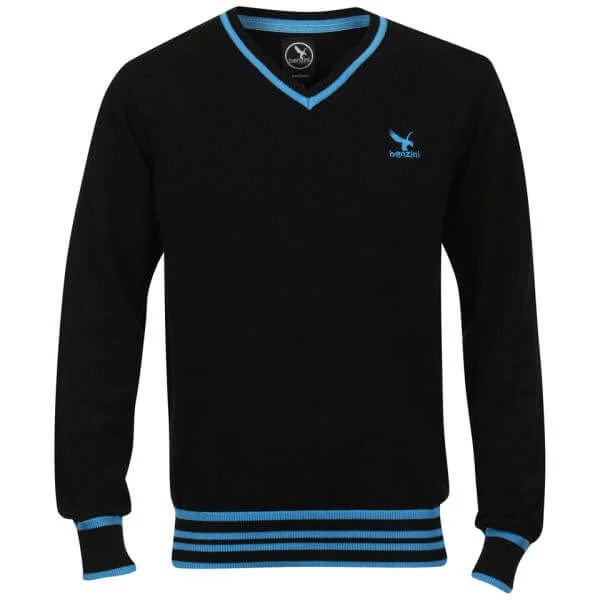 Benzini Men's Penn V-Neck Knit - Black - S - Schwarz Bild 1