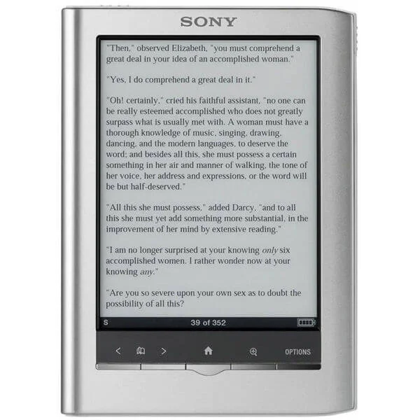 Sony PRS-350 Pocket Edition eReader - Silver Bild 1
