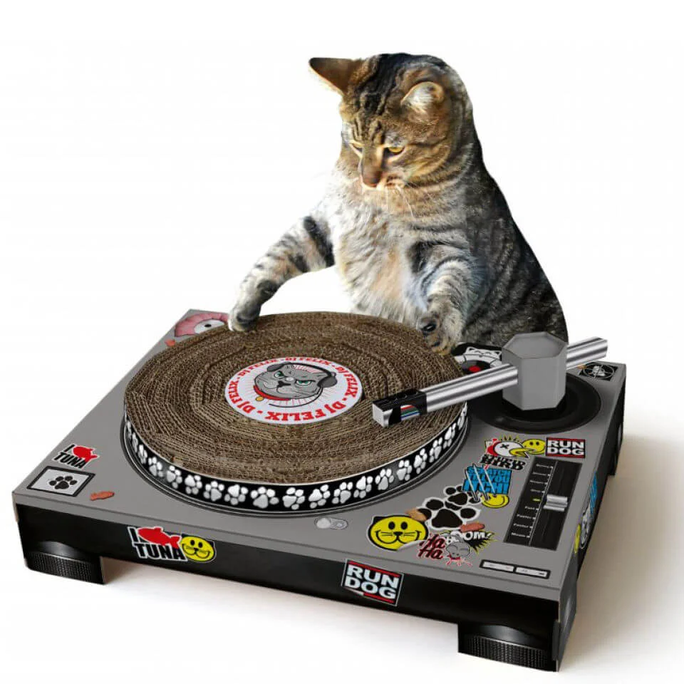 DJ Deck Kratzmatte für Katzen Bild 1