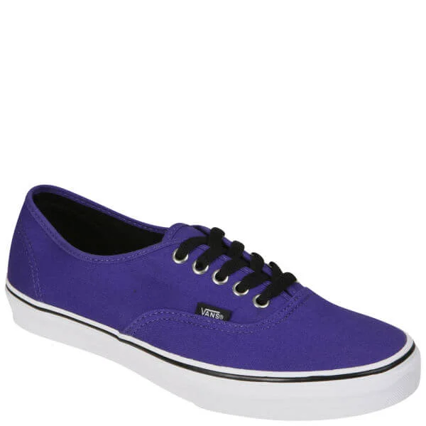 Vans Authentic Canvas Trainer - Dark Purple/True White - 3 - Dark Purple/True White Bild 1
