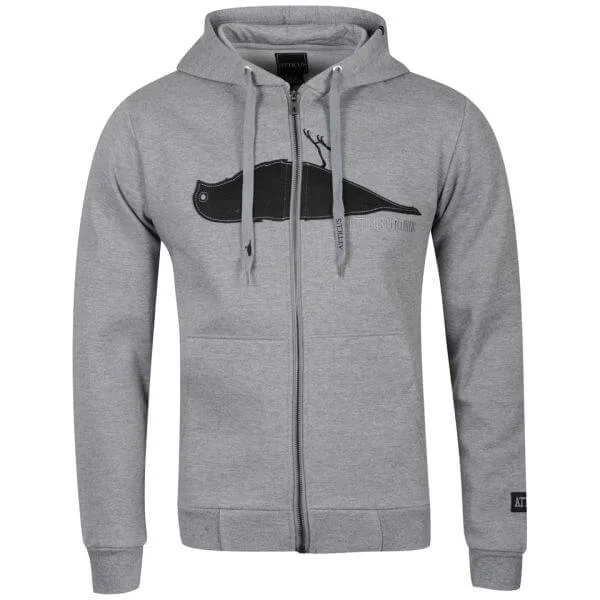 Atticus Men's Felt-Up Zip Hooded Sweatshirt - Heather - S - Heather Bild 1