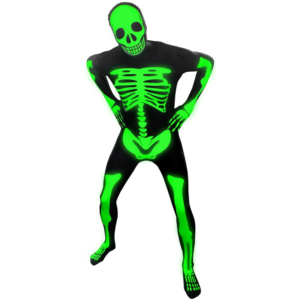Morphsuit Adults' Glow in the Dark Skeleton - Black - M Bild 1