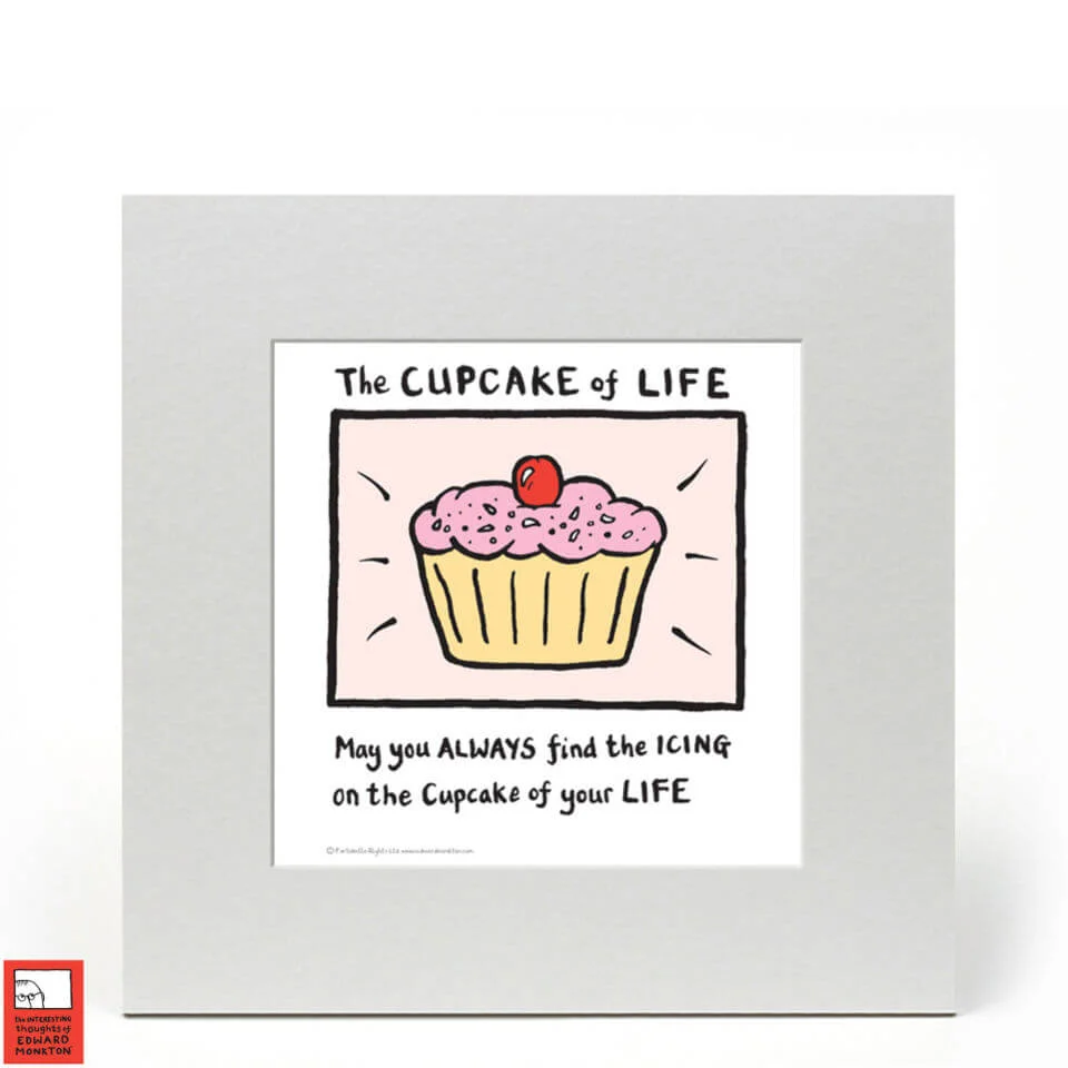 Edward Monkton Fine Art Print - Cupcake of Life Bild 1