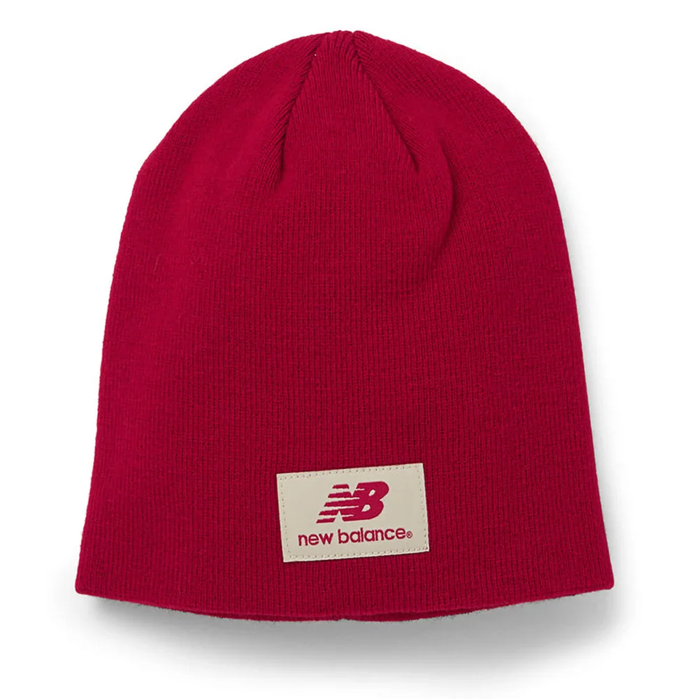 New Balance Unisex Slouch Beanie - Acrylic Red Bild 1
