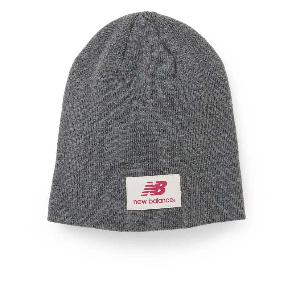 New Balance Unisex Slouch Beanie - Acrylic Dark Grey Bild 1