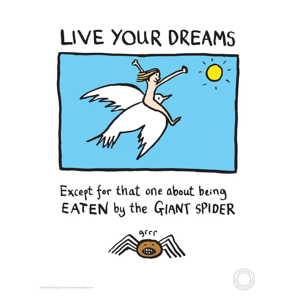 Edward Monkton Kunstdruck - Live Your Dreams Bild 1