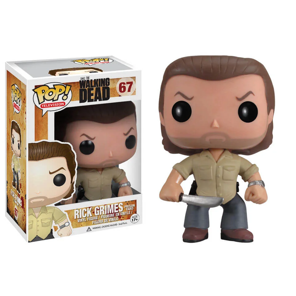 The Walking Dead Prison Yard Rick Pop! Vinyl Figure Bild 1