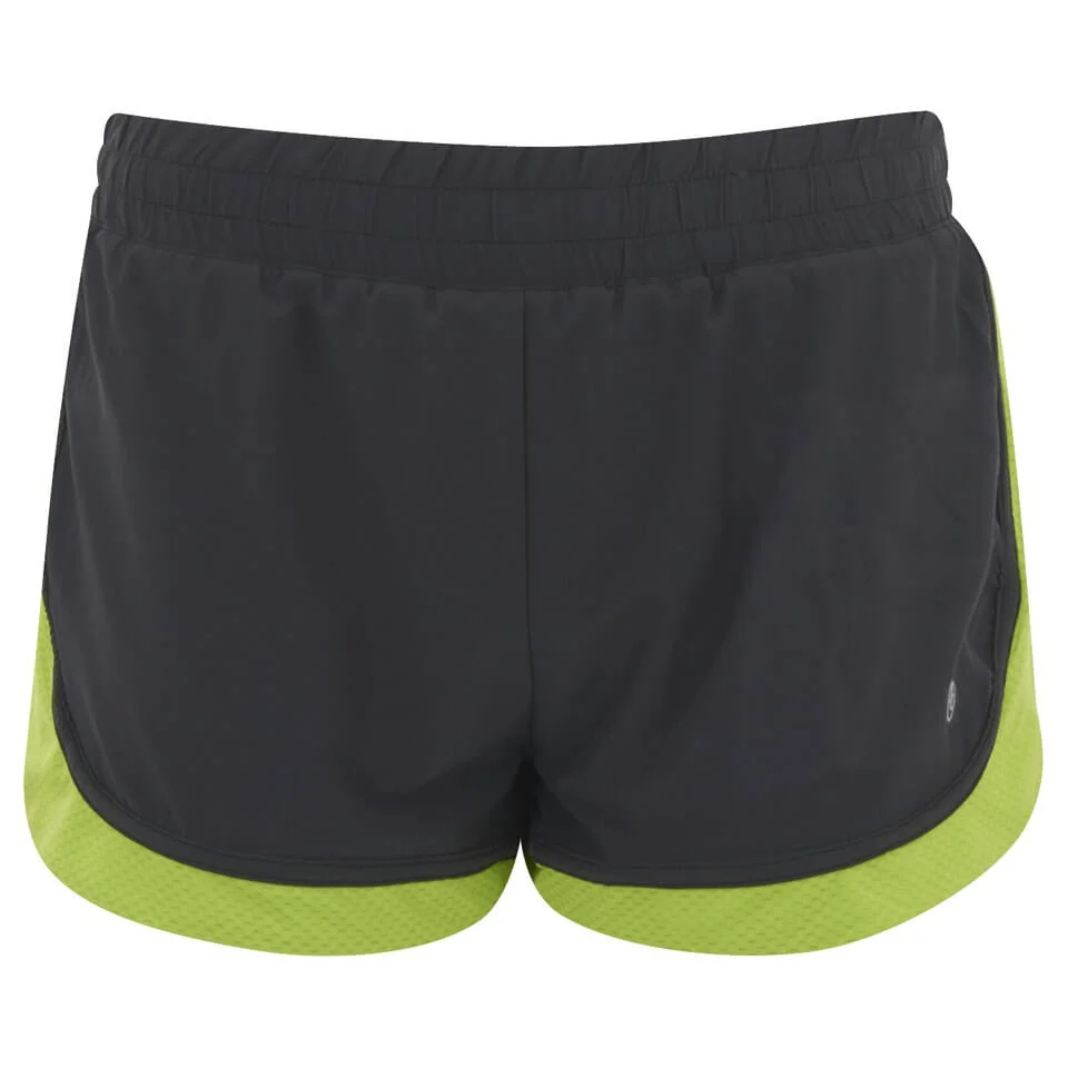 LIJA Damen Pursuit Run Lightly Shorts - schwarz/farngrün - XS - Black/Fern Bild 1