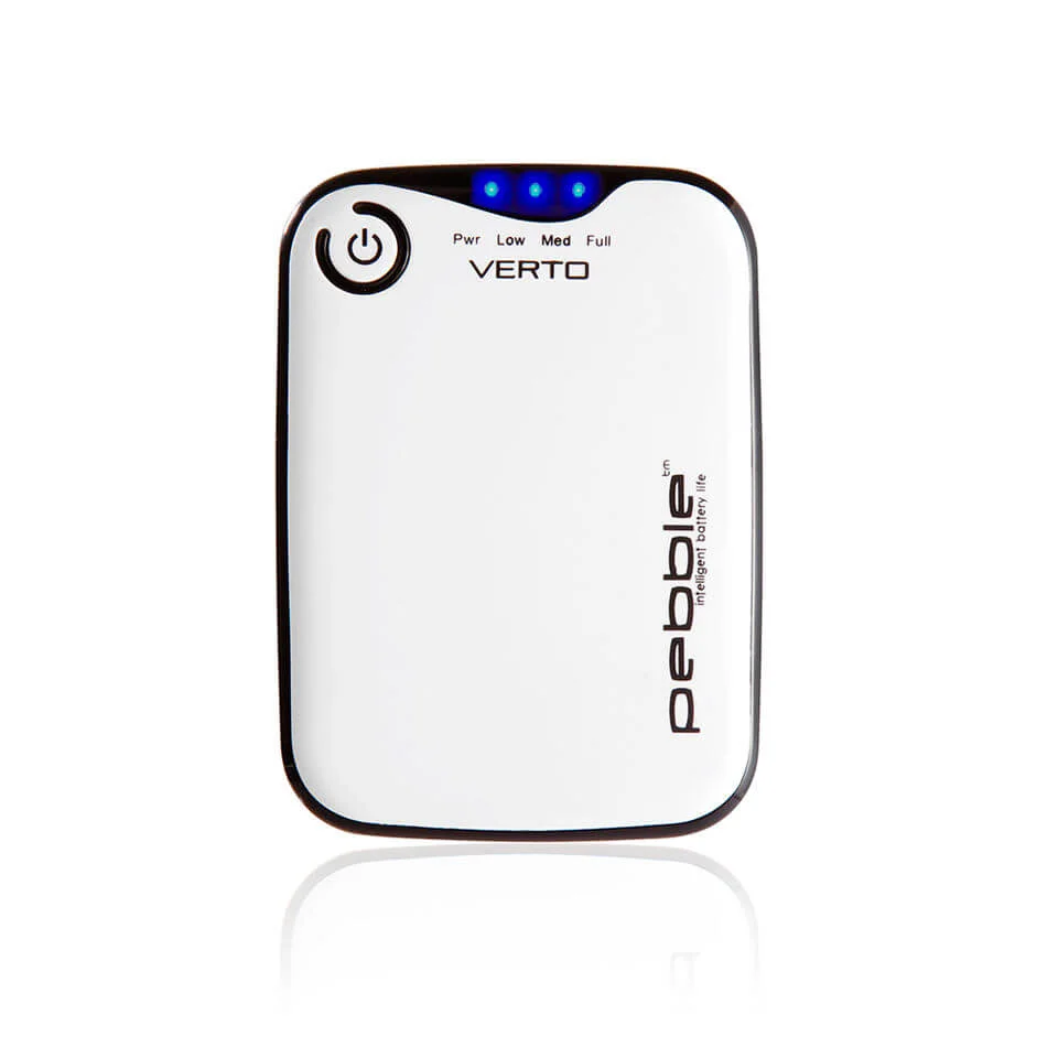 Veho Pebble Verto Portable Battery Back Up Power, 3700mah - White Bild 1