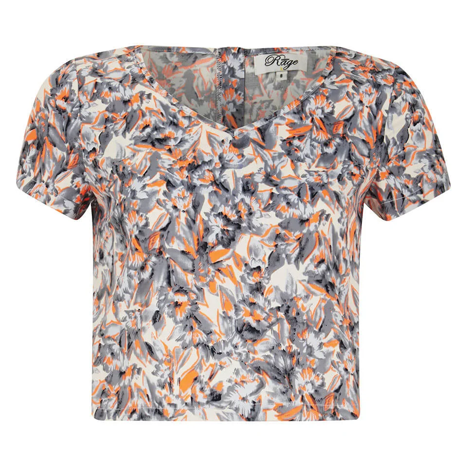 Madam Rage Women's Multi Print Crop Top - Multi - 8 Bild 1