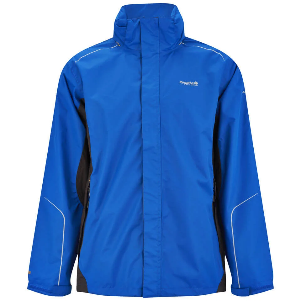 Regatta Men's Sangson Waterproof ISOTEX 5000 Jacket - Oxford Blue/Ash - XXXL - Blau Bild 1