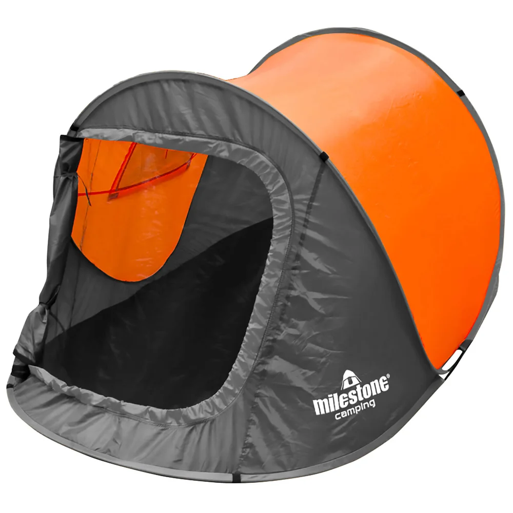 Milestone Camping 2 Man Pop-Up Tent Bild 1