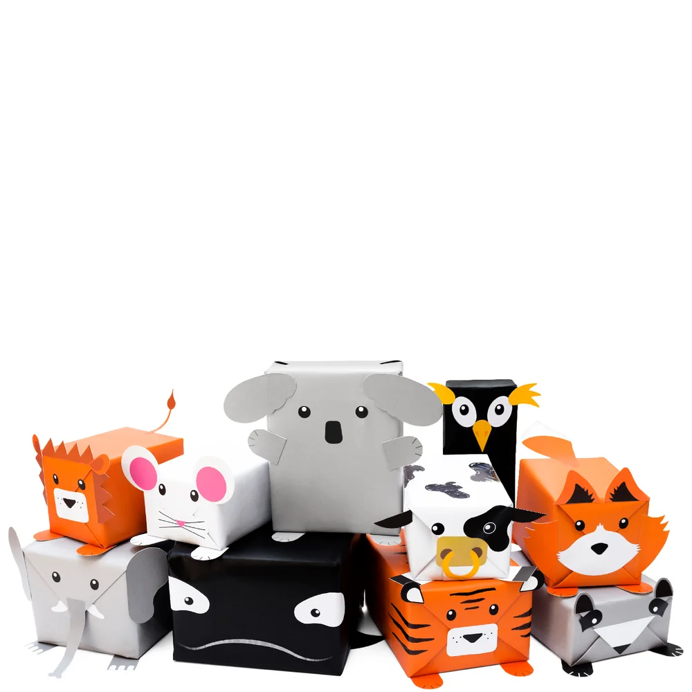 Tiere Geschenkpapier Bild 1