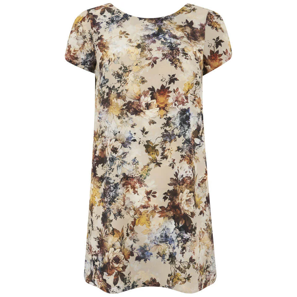 LOVE Women's V Back Shift Dress - Multi - UK 8 Bild 1