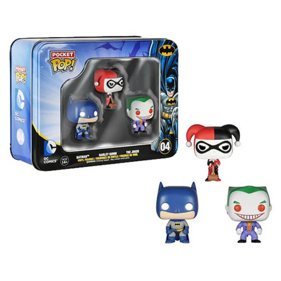 DC Comics Batman Pocket Mini 3er-Pack Funko Pop! Figuren Bild 1