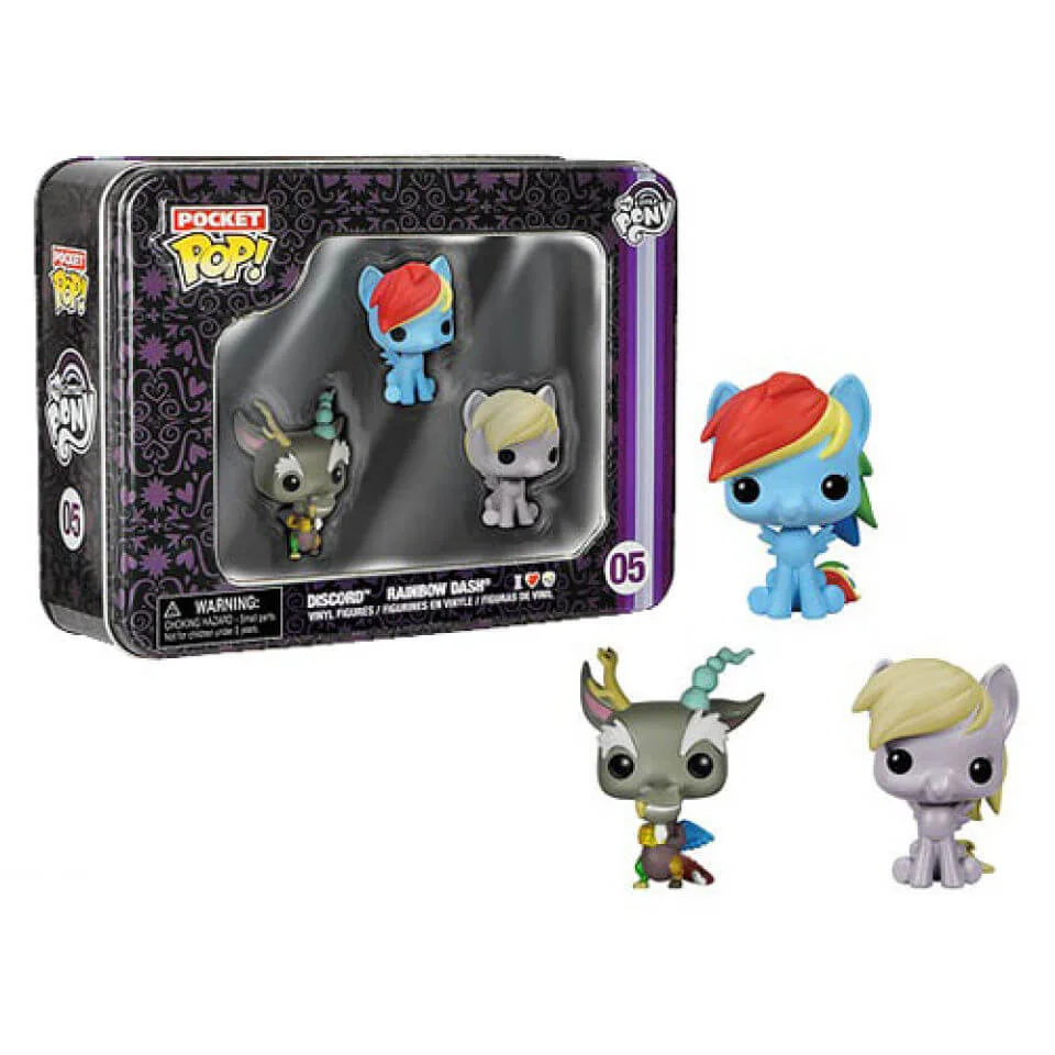 My Little Pony Pocket Mini Funko Pop! Figur 3 Pack Tin Bild 1
