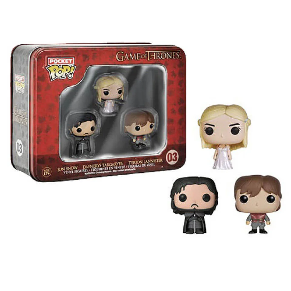 Game Of Thrones Pocket Mini Pop! Vinyl Figure 3 Pack Tin Bild 1