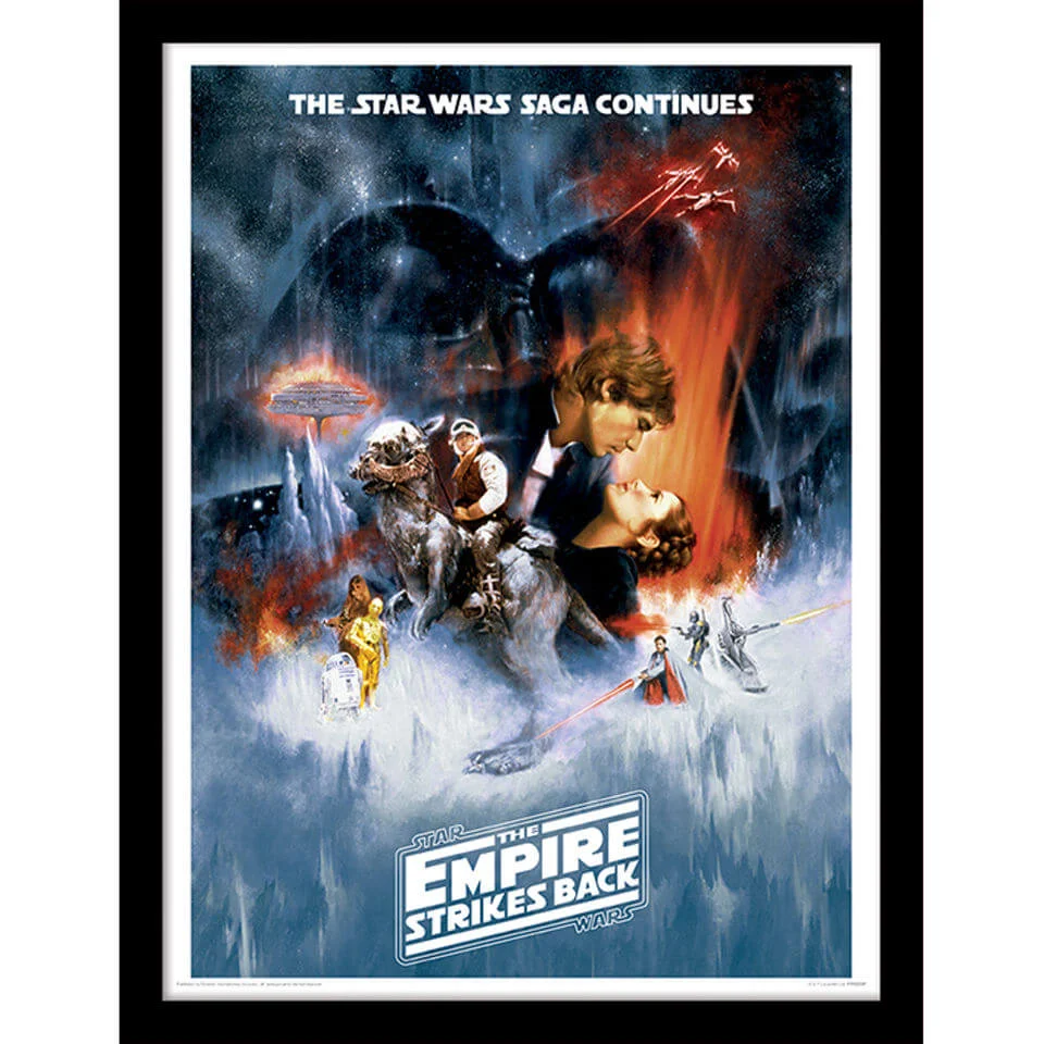Star Wars The Empire Strikes Back - One Sheet - Framed 30x40cm Print Bild 1