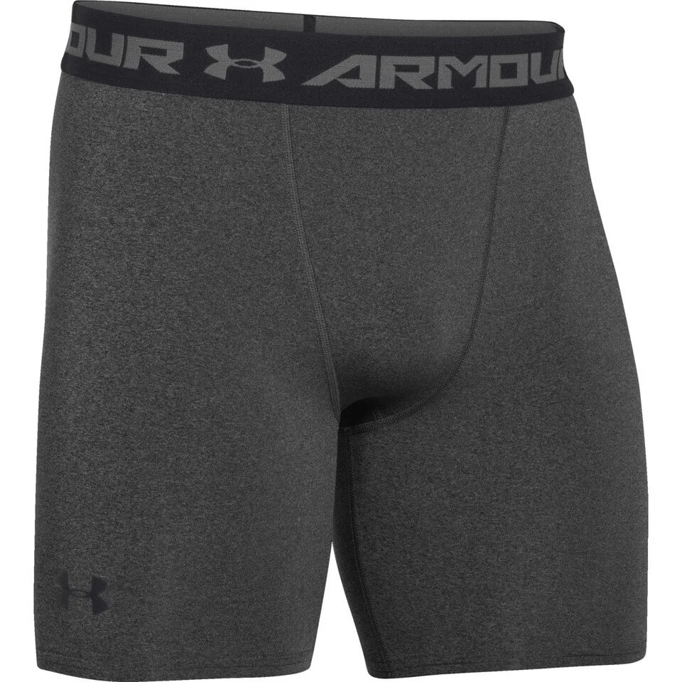 Under Armour Men's Armour HeatGear Compression Training Shorts - Carbon Heather/Black - S - Grau/Schwarz Bild 1