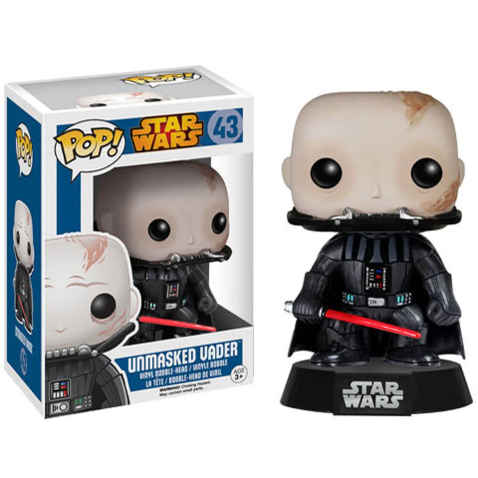 Star Wars Darth Vader Unmasked Pop! Vinyl Bobble head Figur Bild 1