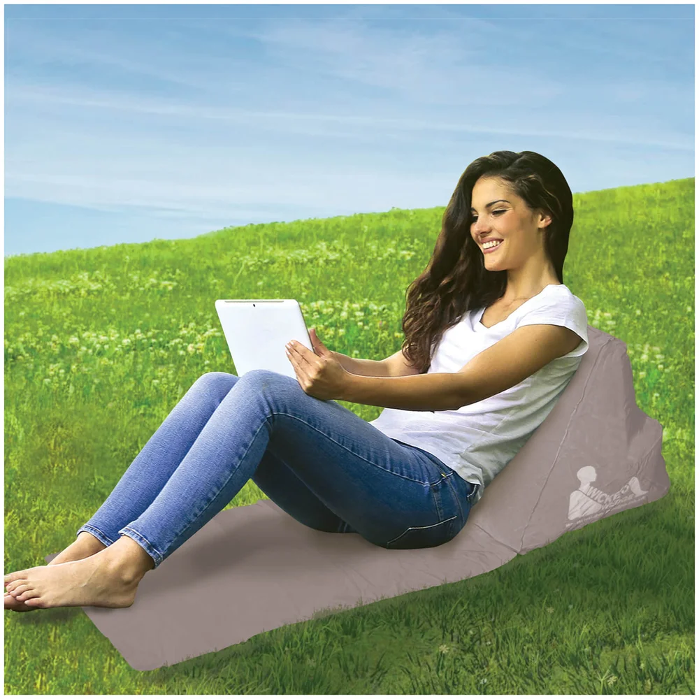 Escape Wicked Wedge Inflatable Lounger (Single) - Grey Bild 1