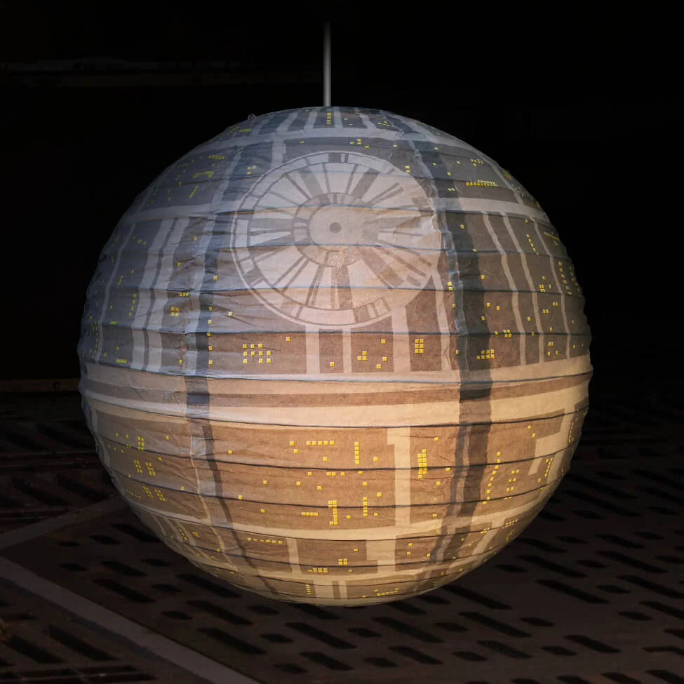 Star Wars Todesstern Papier Lampenschirm Bild 1