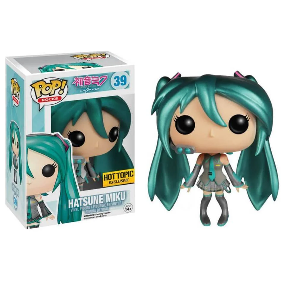 Vocaloid Hatsune Miku Metallic Hot Topic Exclusive Pop! Vinyl Figure Bild 1