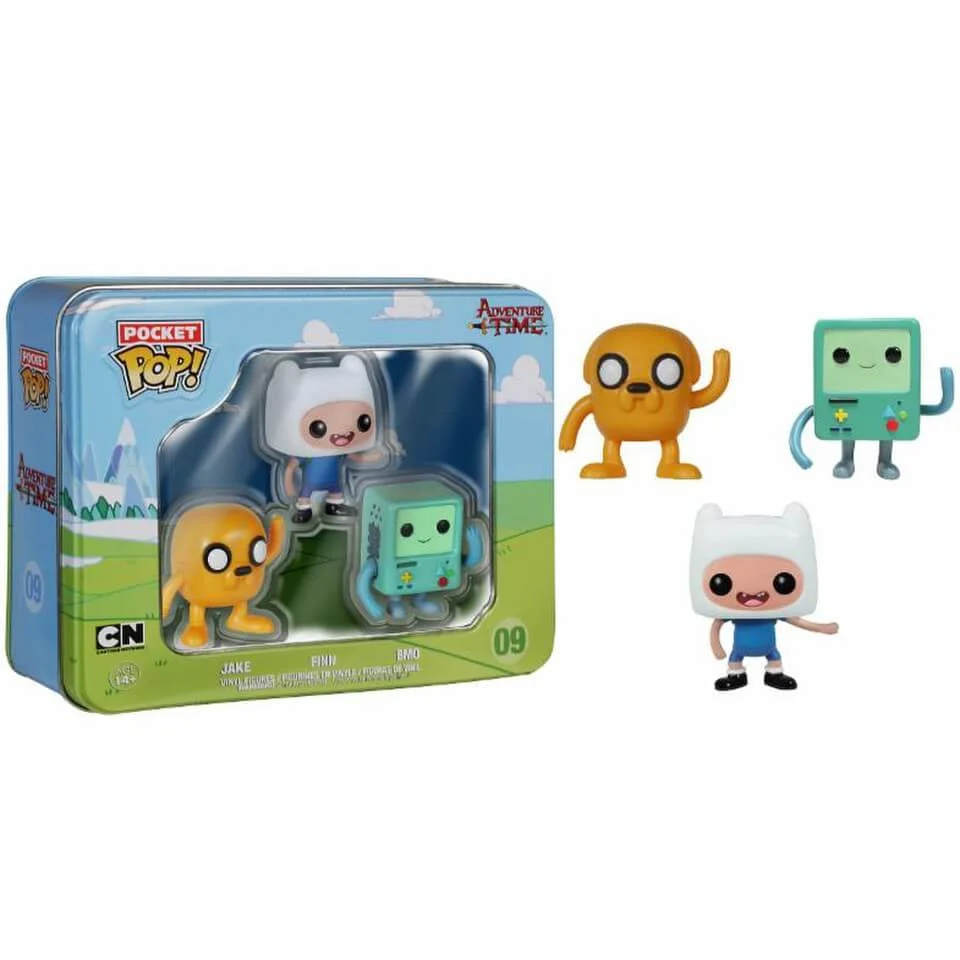 Adventure Time Pocket Mini Funko Pop! Figur 3 Pack Tin Bild 1