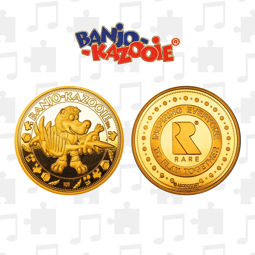 Banjo Kazooie Limited Edition Collectible Coin - Gold Edition Bild 1