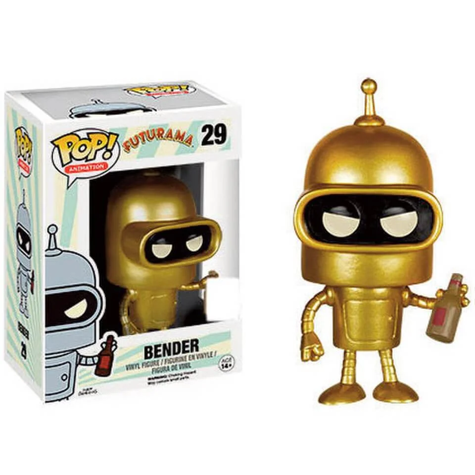 Futurama Golden Bender SDCC Exclusive Pop! Vinyl Figur Bild 1