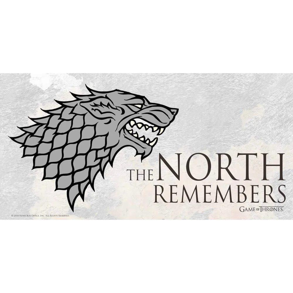 Game of Thrones Glass Poster - The North Remembers (50 x 25cm) Bild 1