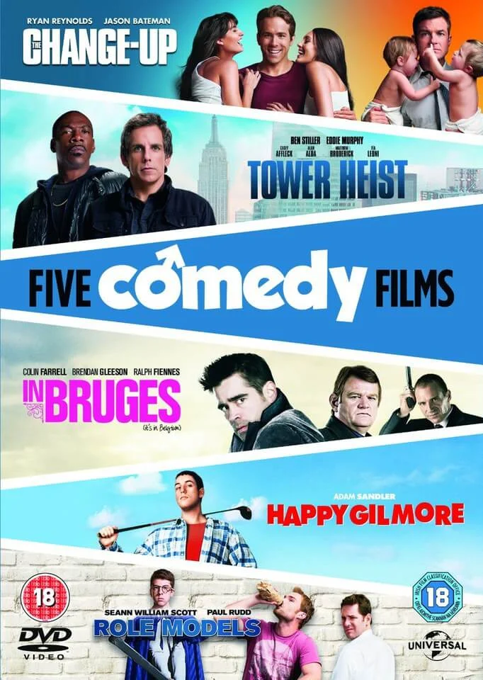 The Change-Up/ Tower Heist/ Happy Gilmore/ In Bruges/ Role Models Bild 1