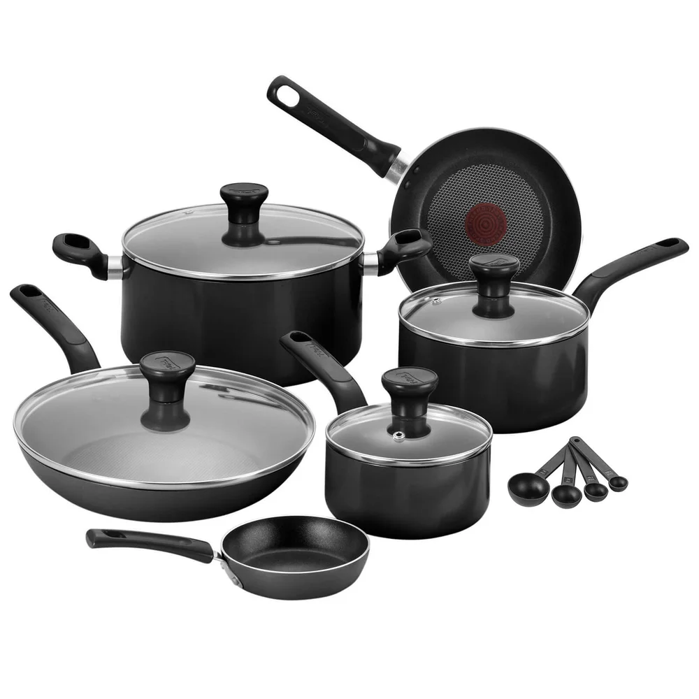 Tefal Excite 7 Piece Pan Set - Black Bild 1