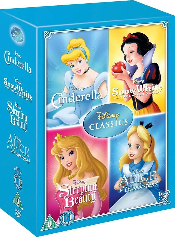 Disney Classics Timeless Classics 4 DVD Snow White, Cinderella, Sleeping Beauty, & Alice in Wonderland Bild 1