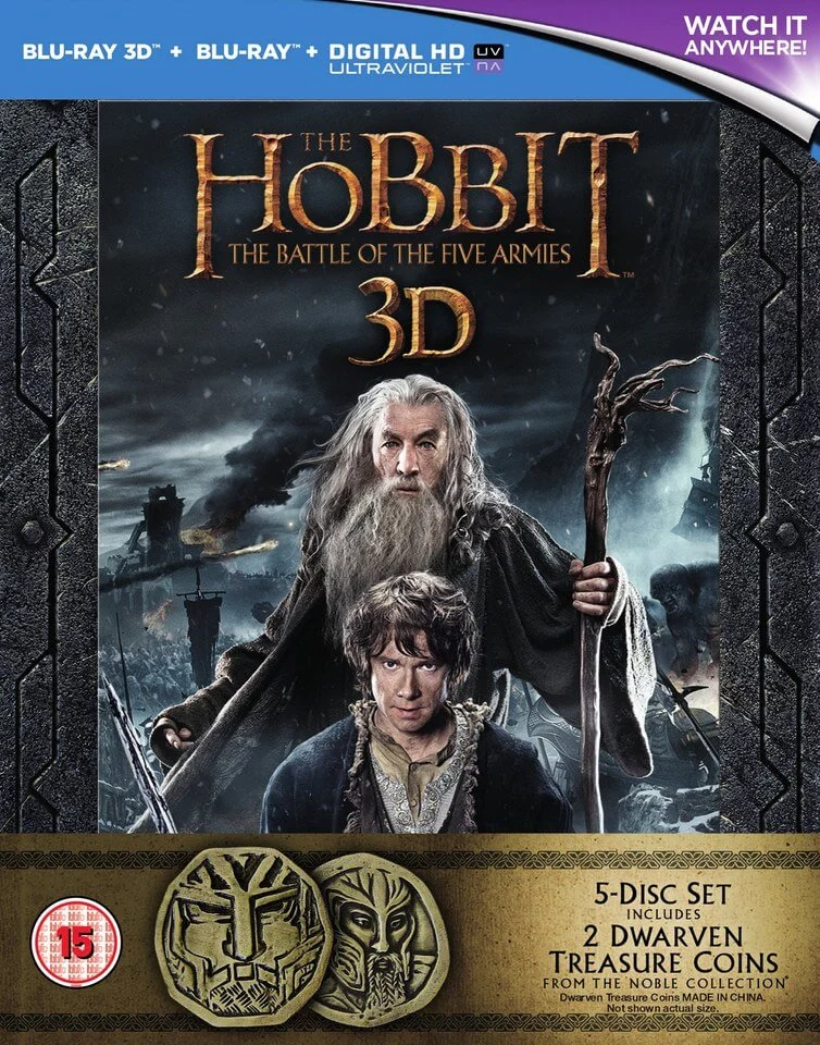 The Hobbit: The Battle of the Five Armies Extended Edition 3D Exclusive Coin Set Bild 1