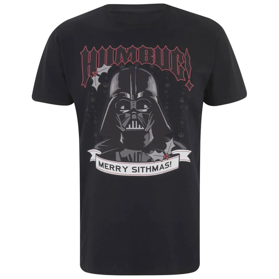 Star Wars Darth Vader Merry Sithmas Weihnachts-Herren T-Shirt - Schwarz - S - Schwarz Bild 1