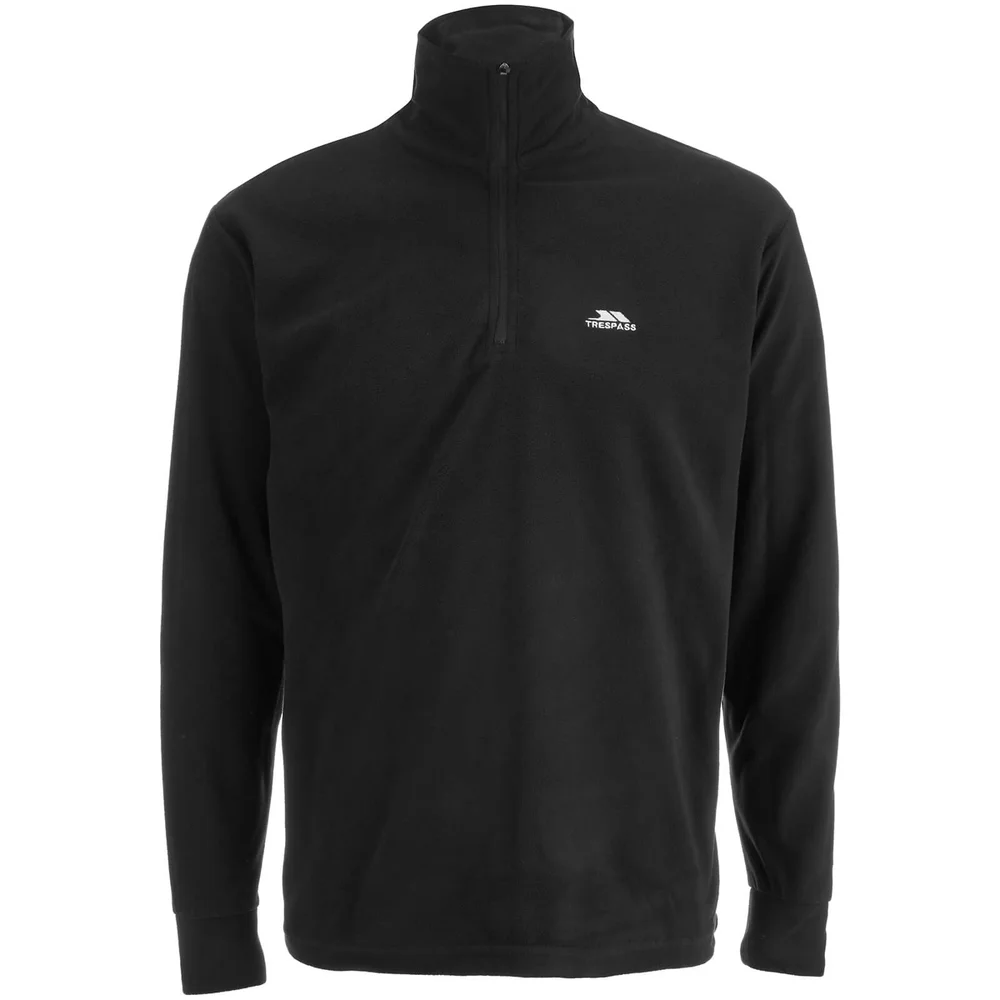 Trespass Men's Masonville Half Zip Fleece Jumper - Black - S - Schwarz Bild 1