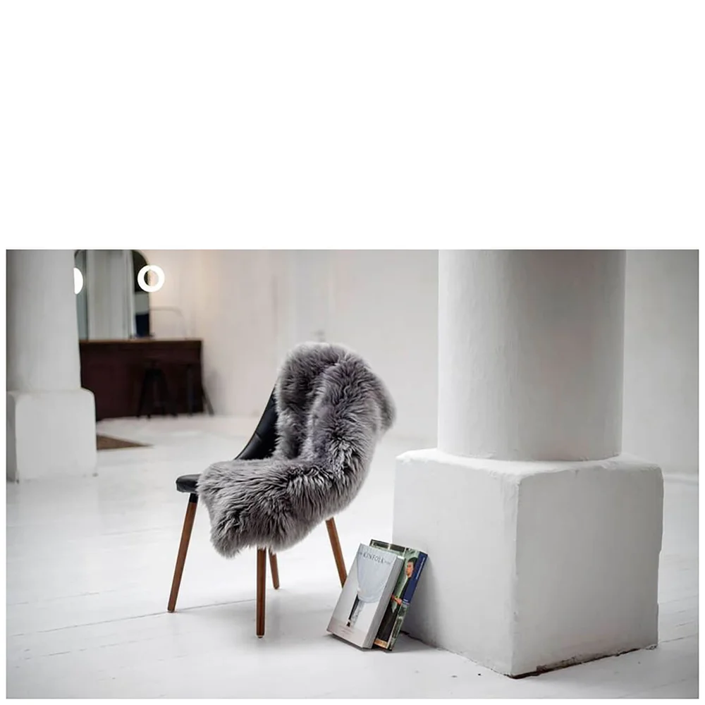 Native Natural 100% Sheepskin Rug - Grey Bild 1